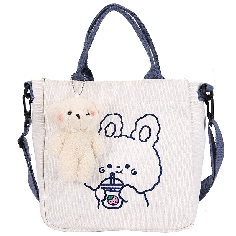 Korean Cute Bear Canvas Bag | tote bag manufacturers